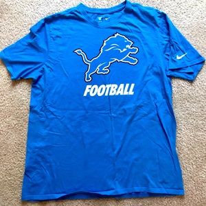 Detroit Lions Football tshirt Nike size XXL BLUE